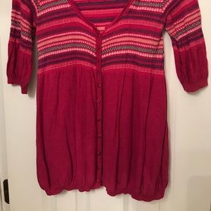 Free People Lightweight Button Up Sweater